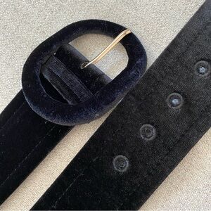 Black Velvet Belt